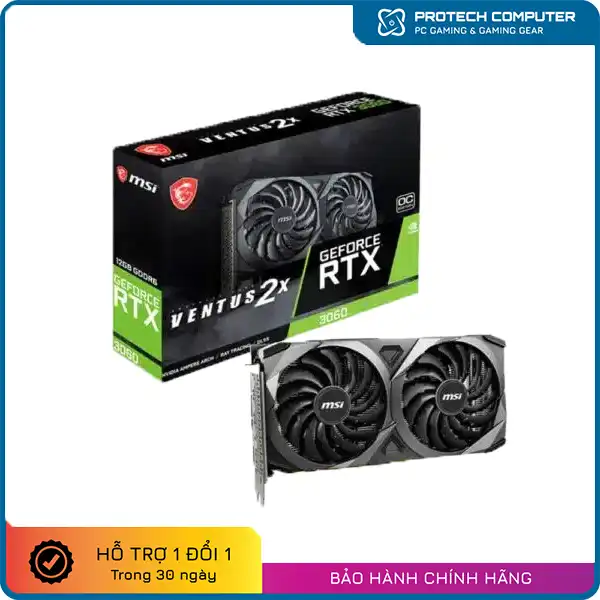 Card màn hình MSI RTX 3060 VENTUS 2X OC 12 GB