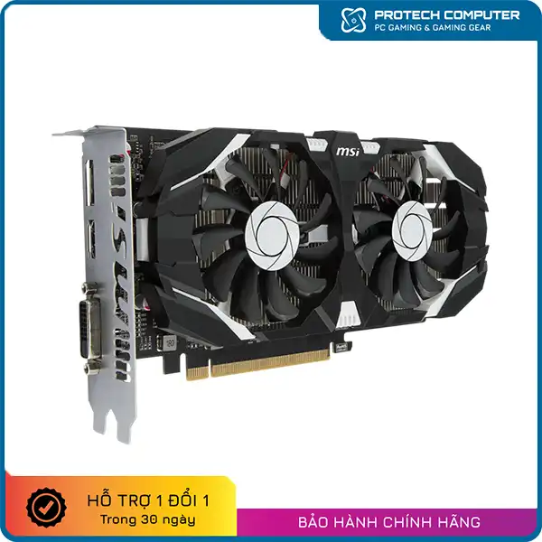Card màn hình MSI GTX 1050Ti 4G OCV1 (4GB GDDR5, 128-bit, DVI+HDMI+DP) 2ND