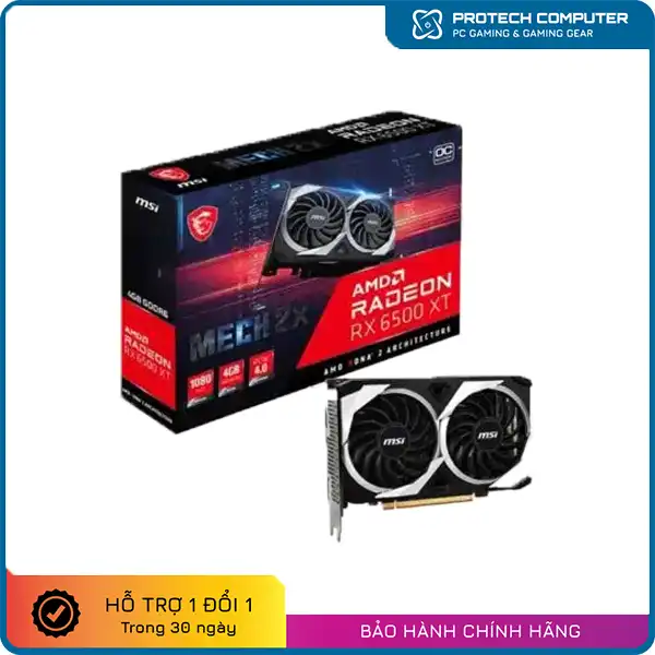 Card Màn Hình MSI Radeon RX 6500 XT MECH 2X 4G OC