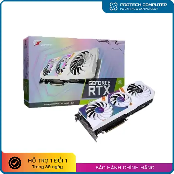 Card màn hình Colorful iGame RTX 3060 Ultra White OC 12G-V
