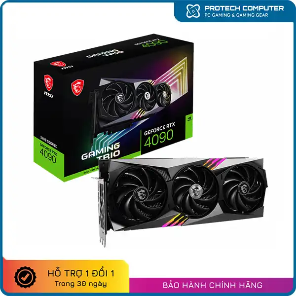 Card màn hình MSI RTX 4090 GAMING TRIO 24G
