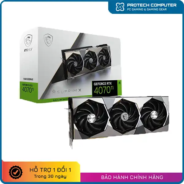 Card màn hình MSI GeForce RTX 4070 Ti SUPRIM X 12G