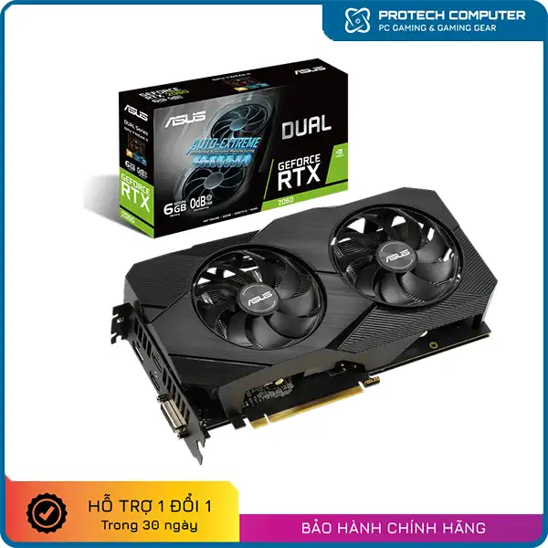 VGA ASUS Dual RTX 2060 6Gb Evo GDDR6 OC