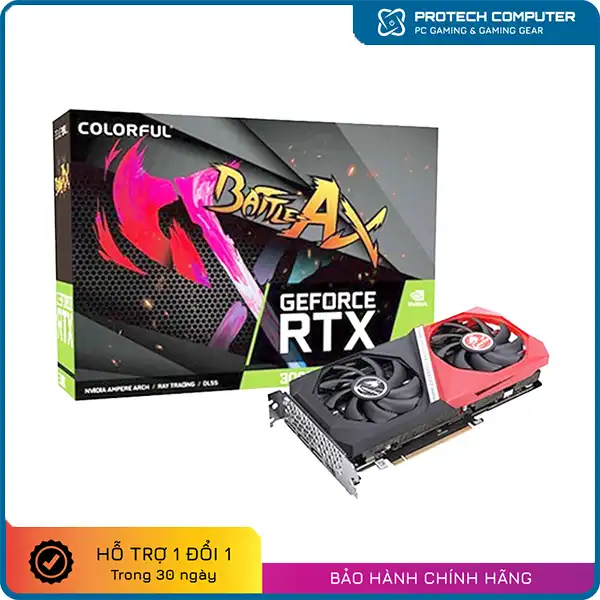 Card màn hình VGA Colorful GeForce RTX 3060 NB DUO 12GB V2 L-V