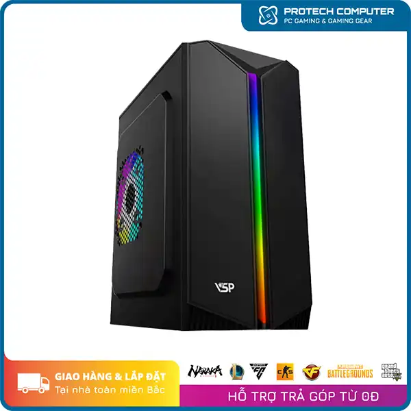 PC Gaming #77 (Intel Core i5-8400/Ram 8GB DDR4/GTX 1030 2GB/SSD 240GB/HDD 1TB/Main H310/500W)