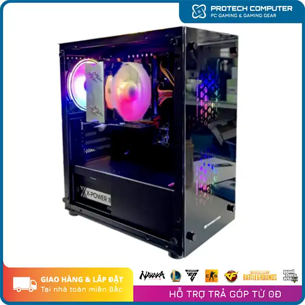 PC Gaming #76 (Intel Core i3-9100F/Ram 8GB DDR4/GTX 1060 3GB/SSD 120GB/Main MSI B360M/450W)