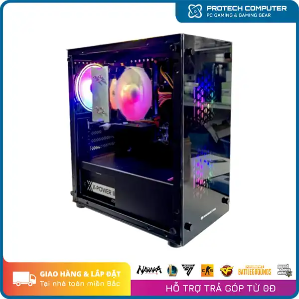 PC Gaming #83 (Intel Core i5-10400F/Ram 8GB DDR4/GTX 1050 2GB/SSD 240GB/Main H510M/550W)