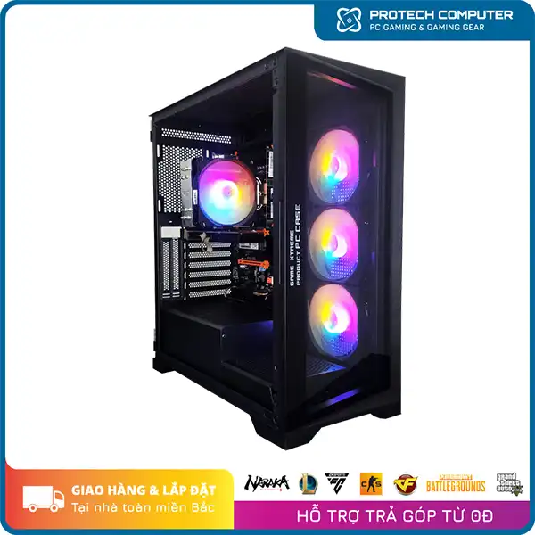 PC Gaming #101 (i5 13600K | Ram 16Gb | VGA RTX 2060S 8Gb | SSD 512Gb | Main B760 | Nguồn 700W | Vỏ Glacier)