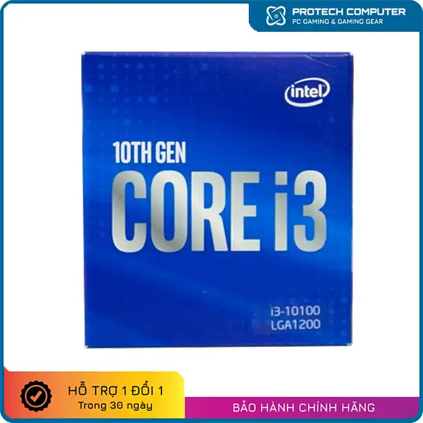 CPU Intel Core i3-10100 / 6MB / 4.3GHz / 4 Nhân 8 Luồng / LGA 1200