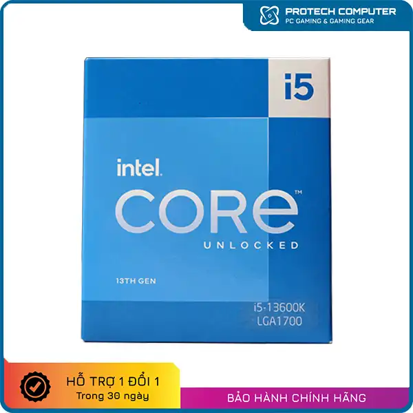 CPU Intel Core i5-13600K (Up To 5.10GHz, 14 Nhân 20 Luồng,24MB Cache, Socket LGA 1700)