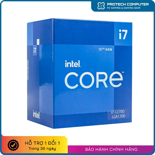 CPU Intel Core i7-12700 12 Nhân - 20 Luồng / Turbo 4.9 GHz / LGA1700