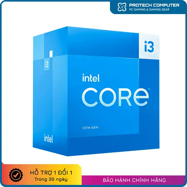 CPU Intel Core i3-13100 (4 Nhân - 8 Luồng, Up to 4.5GHz, Socket LGA 1700)