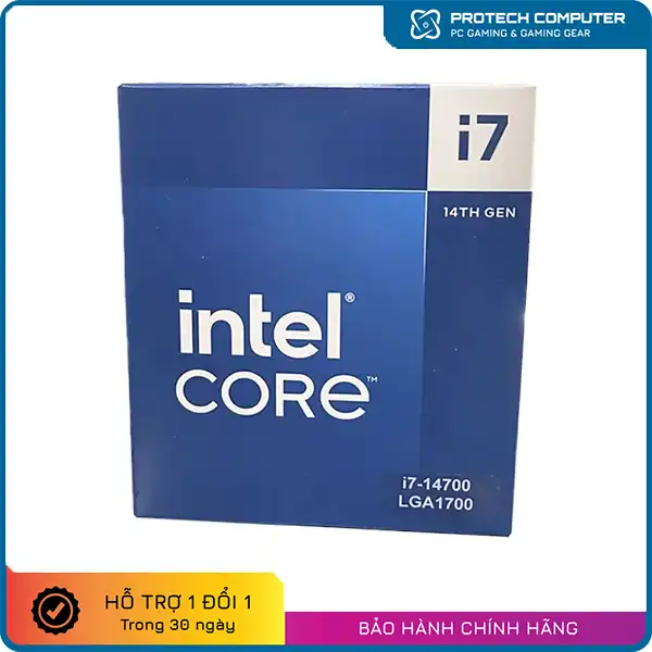 CPU Intel Core i7-14700 (20 Nhân - 28 Luồng, Up to 5.4GHZ, Socket LGA 1700)