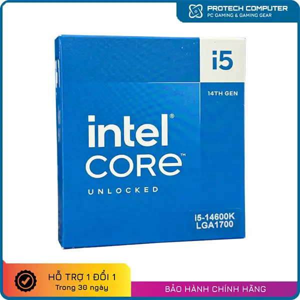 CPU Intel Core i5-14600K (14 Nhân - 20 Luồng, Up to 5.3GHz, Socket LGA 1700)