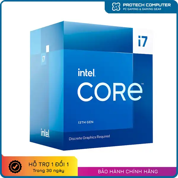 CPU Intel Core i7-13700F (16 Nhân - 24 Luồng, Up to 5.2GHz, Socket LGA 1700)
