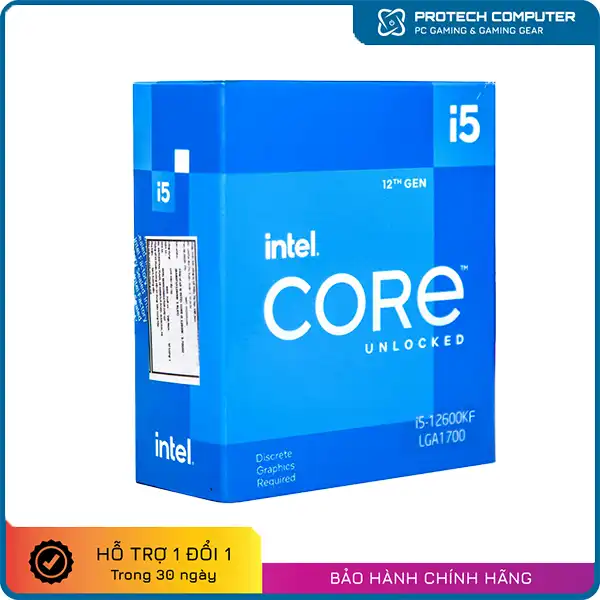 CPU Intel Core i5-12600KF (10 Nhân - 16 Luồng, Up to 4.9GHz, Socket LGA 1700)