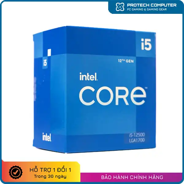CPU Intel Core i5-12500 (6 Nhân - 12 Luồng, Up to 4.6GHz, Socket LGA 1700)