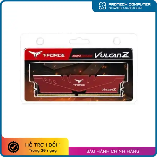 Ram TEAMGROUP Vulcan Z 8GB (1x8GB) DDR4 3200Mhz (Đỏ)