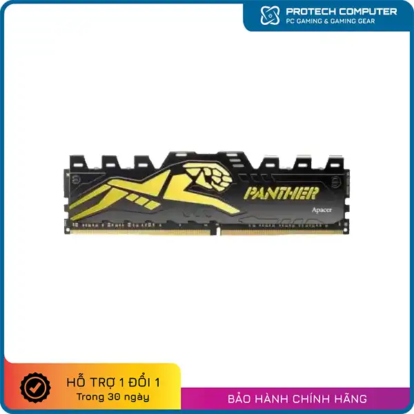 Ram Desktop Apacer OC Panther Golden 8GB (1x8GB) DDR4 3200Mhz