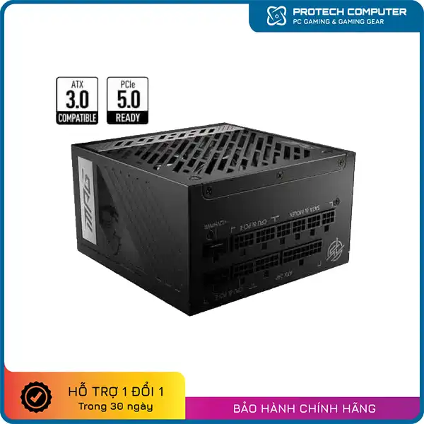 Nguồn MSI MPG A1000G PCIe5 - 80 Plus Gold - Full modular