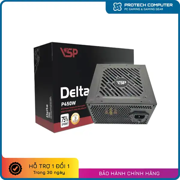 Nguồn máy tính VSP Delta P450W Bảo Hành Chính Hãng 3 Năm