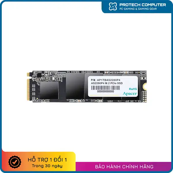 Ổ cứng SSD APACER 256Gb M2 NVME New