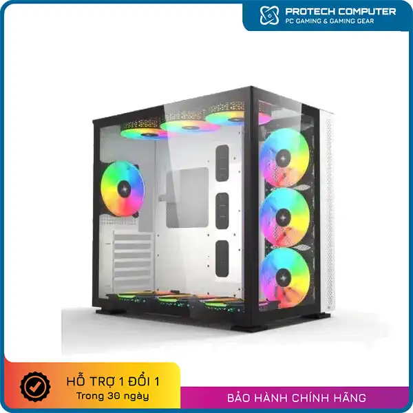 Vỏ Case Máy Tính Kenoo Luxe V1 White