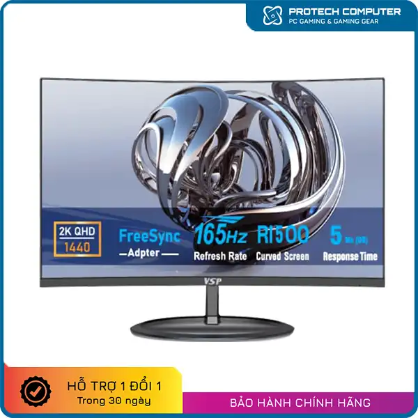 Màn Hình Cong VSP VG275C 27 inch / 165Hz / 2K-QHD