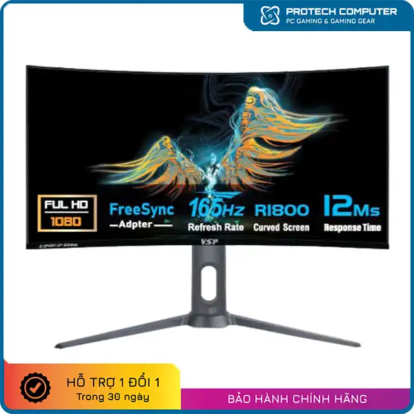 Màn Hình Cong VSP VG272C 27 Inch / 165Hz / VA / 1ms / Có Loa