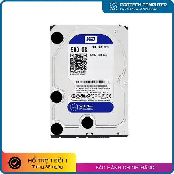 Ổ Cứng HDD Western Digital WD Blue 500GB 3.5 inch SATA 3