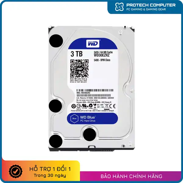 Ổ Cứng HDD Western Digital WD Blue 3TB SATA3 3.5