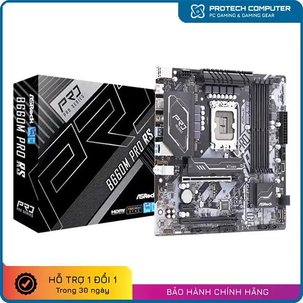 Mainboard ASROCK B660M PRO RS (Intel B660, Socket 1700, M-ATX, 4 khe RAM DDR4)