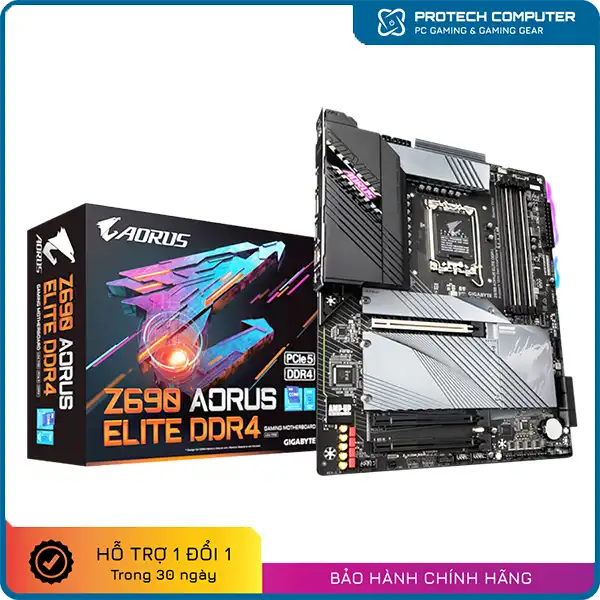 Mainboard Gigabyte Z690 AORUS ELITE (Intel Z690, Socket 1700, ATX, 4 khe Ram DDR4)
