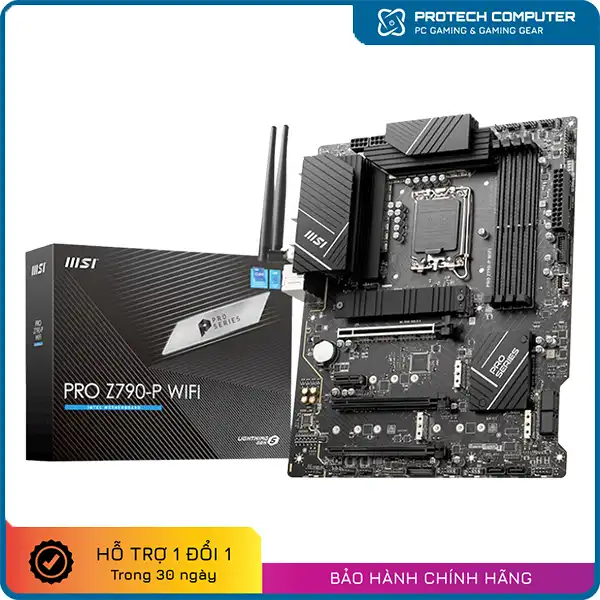 Bo mạch chủ MSI PRO Z790-P WIFI DDR4 (Intel Z790, Socket 1700, ATX, 4 khe Ram DDR4)