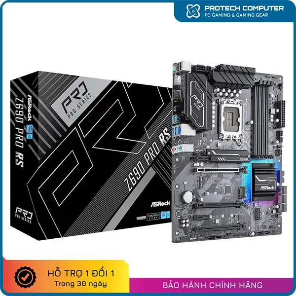 Mainboard ASROCK Z690 PRO RS (Intel Z690, Socket 1700, ATX, 4 khe Ram DDR4)