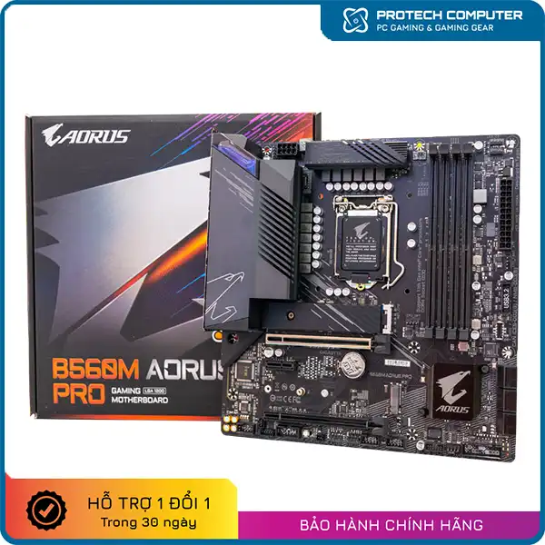 Mainboard Gigabyte B560M AORUS PRO 4 Khe Ram Socket LGA1200