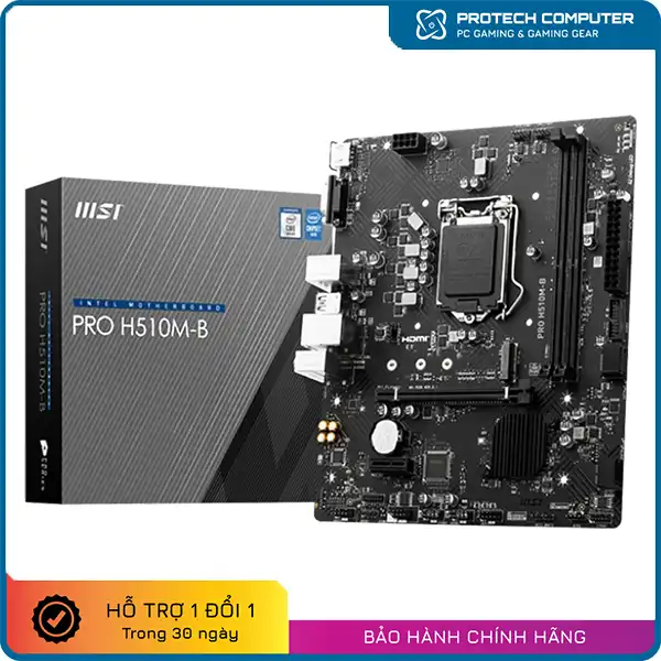 Mainboard MSI PRO H510M-B 2 Khe Ram DDR4 Socket LGA1200