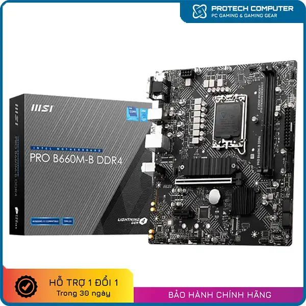 Mainboard MSI PRO B660M-B DDR4 2 Khe Ram Socket LGA1700