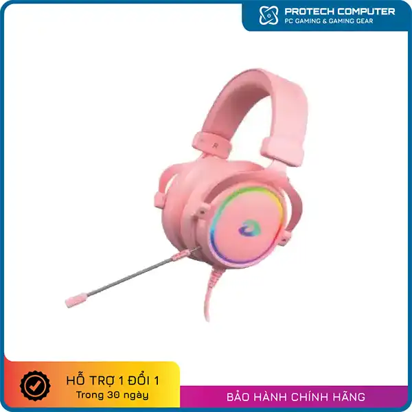Tai nghe DareU EH925s Queen Pink 7.1 RGB