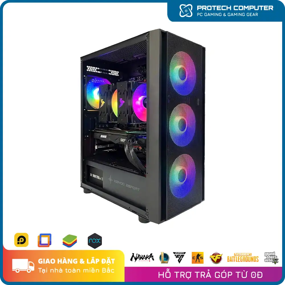PC Giả lập-MMO (E5  2696v3 I Ram 96 G I GTX 1080 8GB I NVME 500GB)