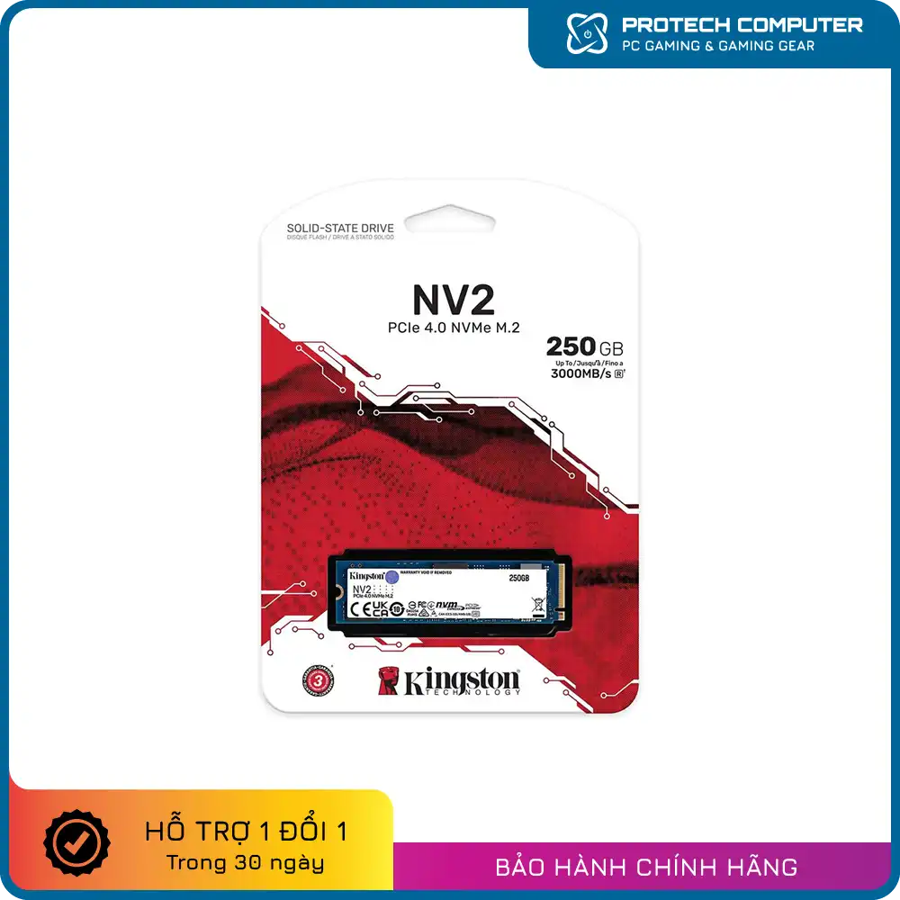 Ổ cứng SSD Kingston NV2 250GB PCIe Gen4x4 NVMe