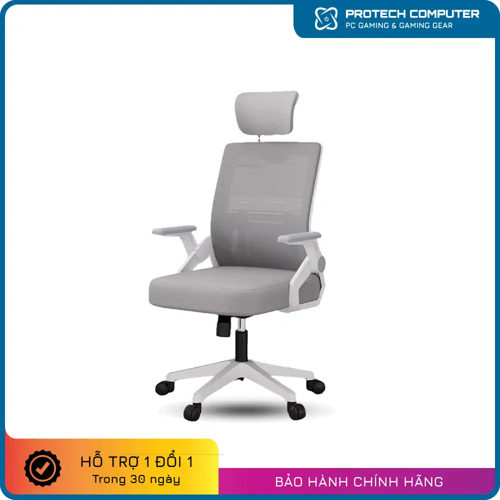 Ghế Công Thái Học Văn Phòng CTH-S04 Xám