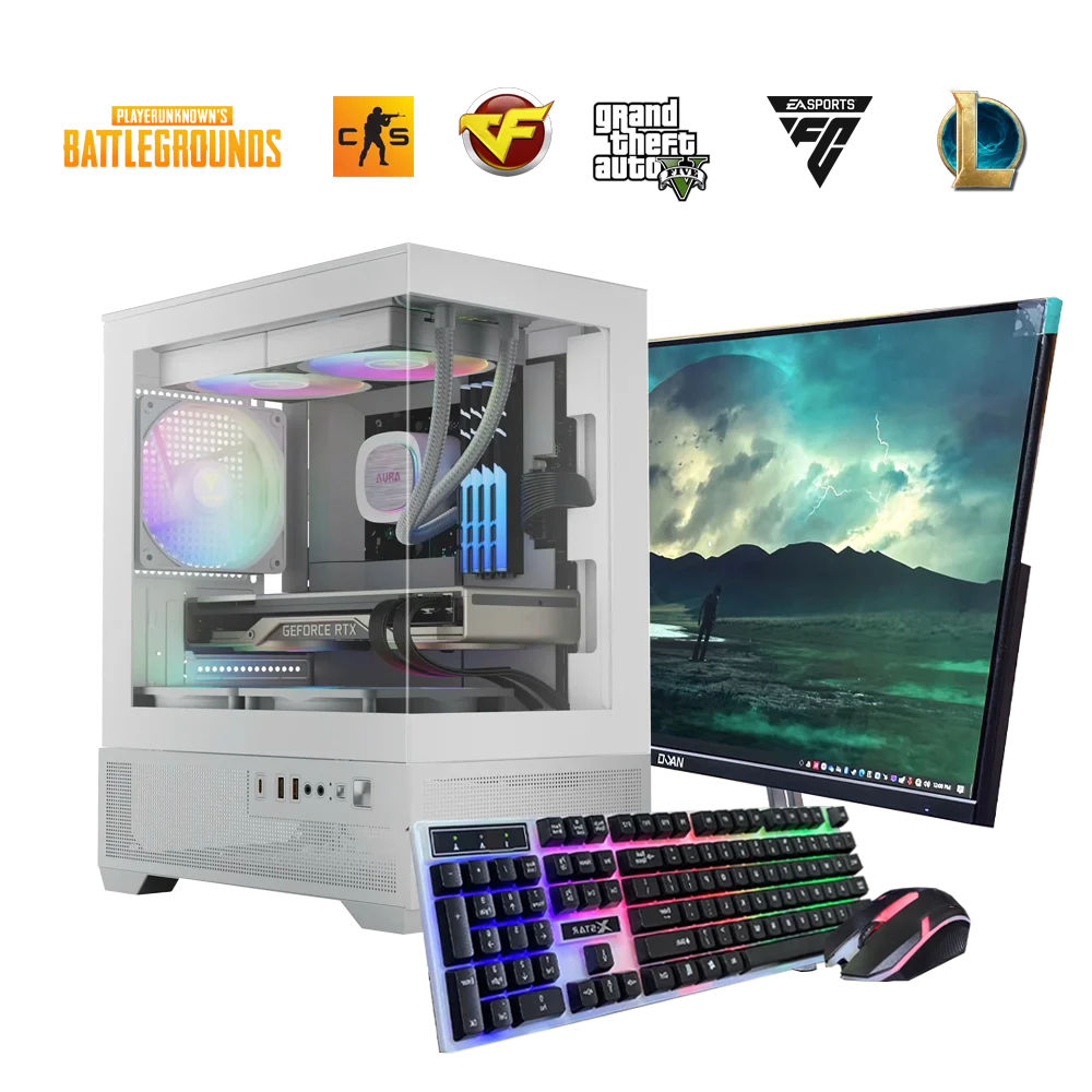 E-sport Gaming PC (Core i5 12400F - B760M - GTX 1660S 6Gb - DDR4 16Gb - M.2 256Gb - 750W - Màn 24&#039;&#039;)