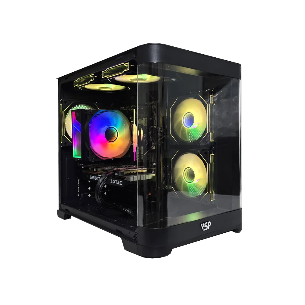 E-sport Gaming PC (Core i5 12400F - H610M - RTX 2060S 8Gb 2nd - DDR4 16Gb - SSD 256Gb - 600W))
