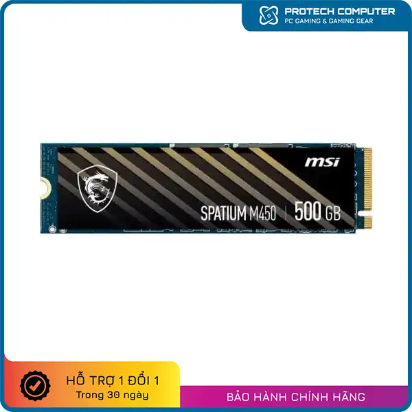 Ổ Cứng SSD MSI 500GB SPATIUM M450 PCIe 4.0 M.2 NVMe
