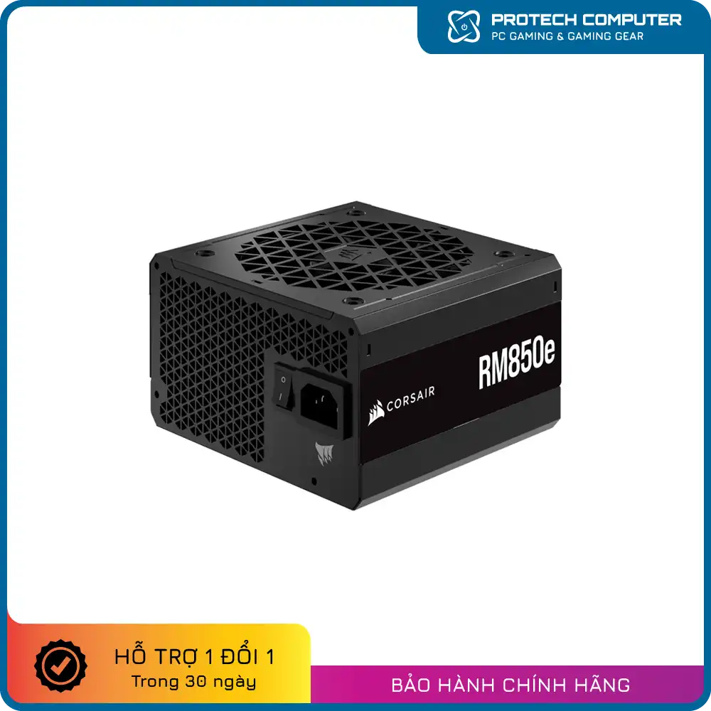 Nguồn máy tính Corsair RM850e ATX 3.0 - 80 Plus Gold - Full Modular (850W)