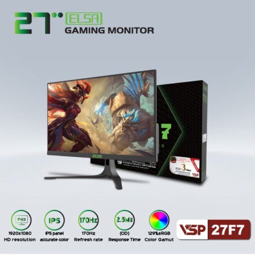 Màn hình phẳng VSP Elsa 27F7 ( 27inch/ FHD/ IPS/ 170Hz) 2- Protech Computer